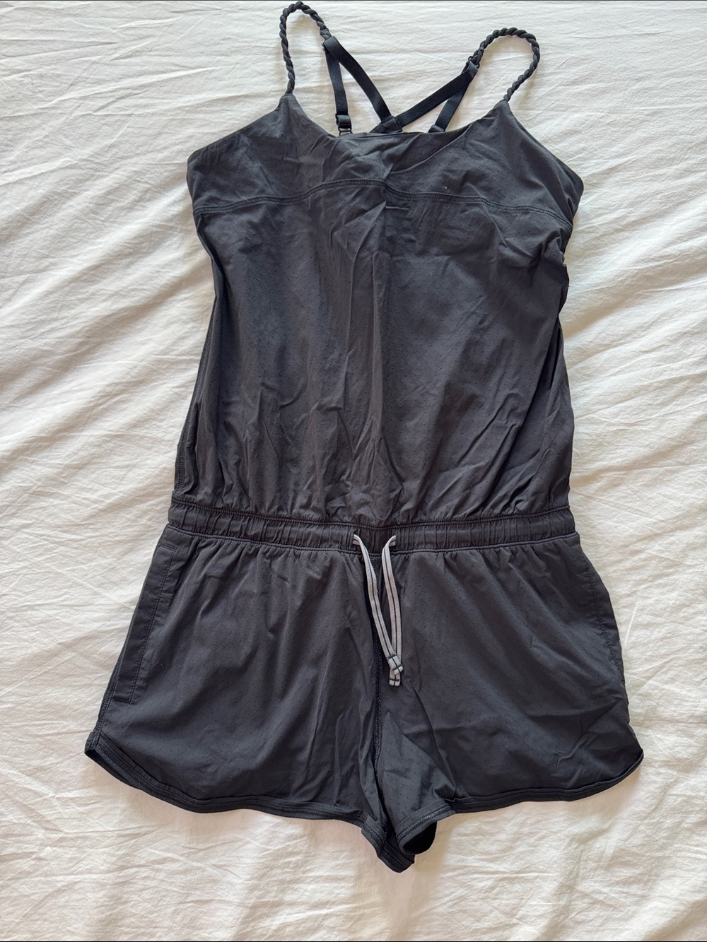 Girls Black One-Piece Active Romper -ivivva by lululemon